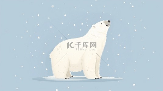 清新可爱北极熊电脑壁纸图片