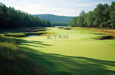 航空背景图片_山地航空国家高尔夫俱乐部的绿草高尔夫球场