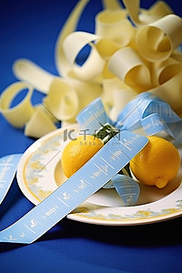 意大利法背景图片_卷尺和意大利面弓浸在柠檬汁中