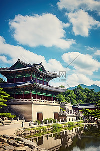 韩国首尔 Sasansori 的 hongilpo 宫，大约 10500