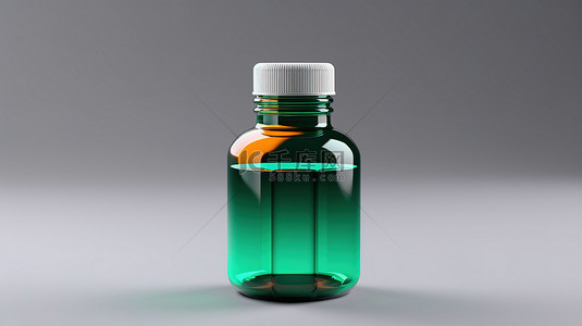 杯子瓶子罐子背景图片_药品容器3D模型