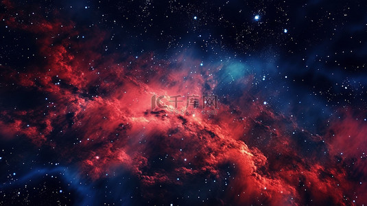 宇宙恒星背景图片_垂直背景，带有银河和宇宙在繁星点点的夜空中的 3D 插图