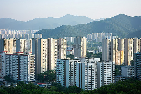 首尔的高层公寓