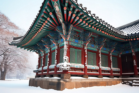 提出建议背景图片_我建议在寒冷下雪的时候去韩国旅行