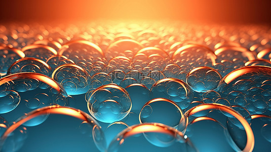 漆气泡背景图片_3d 中带有 peri 气泡的几何背景