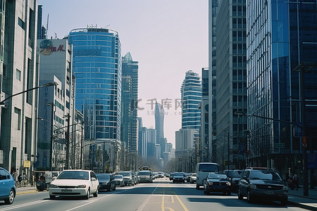 首尔城市中的高层建筑