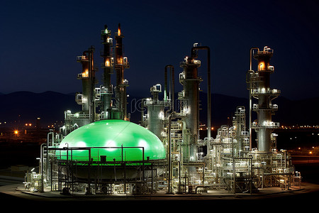 走向背景图片_中国工业炼油厂照明走向绿色