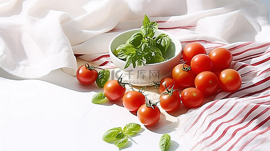 新鲜蔬菜水果背景图片_番茄