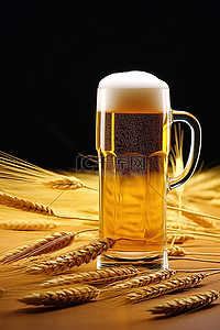 一杯啤酒，一杯啤酒，一杯小麦秆