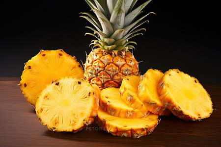 菠萝剪贴画背景图片_橙子和菠萝