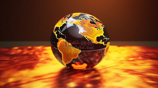 石油背景图片_北美石油工业原油流和地球的 3D 渲染