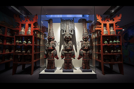 博物馆雕塑背景图片_新中国博物馆的雕塑