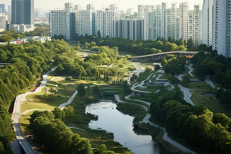 打高尔夫球模特背景图片_继市中心住宅区和公园之后，首尔的第二个吉尔现已全面开发