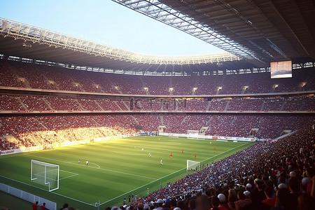体育场比赛背景图片_在足球比赛期间的罗马体育场