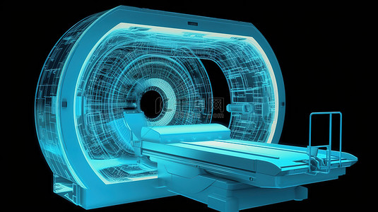 3D 渲染核磁共振扫描仪是一种高科技磁共振成像设备