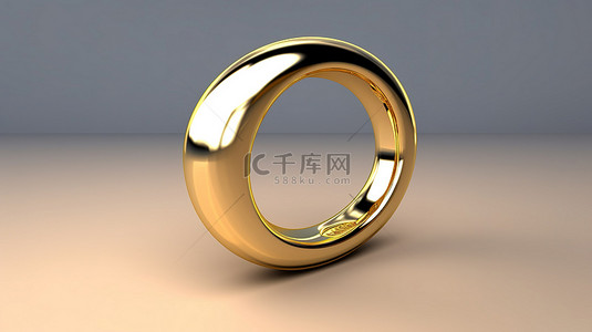 桂林马蹄糕背景图片_3D 渲染的金马蹄概念插图
