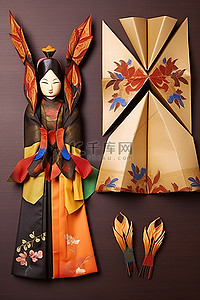 韩国折纸手工编织的韩式风格