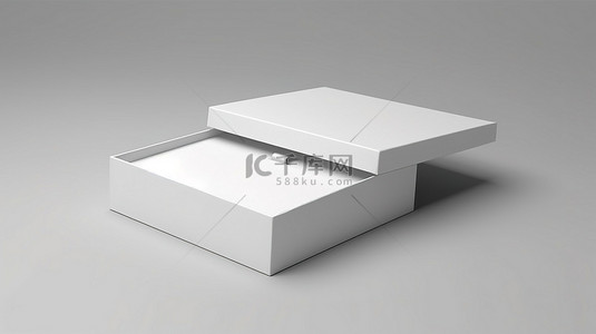 黄昏ppt背景图片_白色滑动抽屉纸板包装的 3d 渲染，用于小物品火柴等