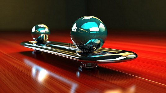 设计理念背景图片_牛顿摇篮 3d 渲染动量摆动运动的设计理念