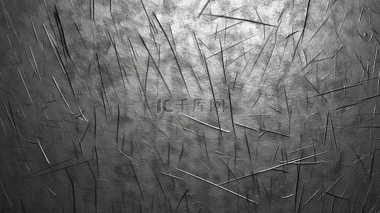 钢带皮带背景图片_带划痕的 3D 纹理钢