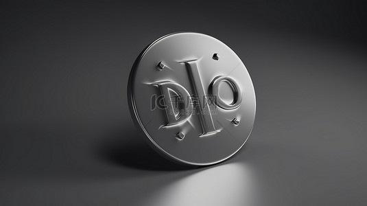 具有 3d 模型和轮廓设计元素的灰色设计和开发图标的按钮形 3d 渲染