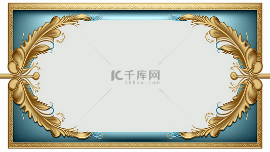 荣誉证书荣誉证书背景图片_证书蓝色花纹边框