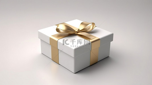 礼物箱背景图片_将孤立的礼品盒作为单个对象进行 3D 渲染