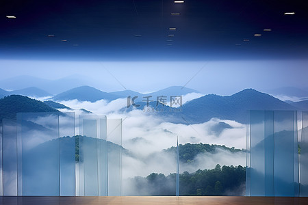 云雾前景背景图片_各种云雾缭绕的风景
