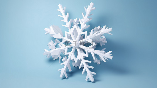 使用 3D 材质雪花图标作为您的圣诞贺卡
