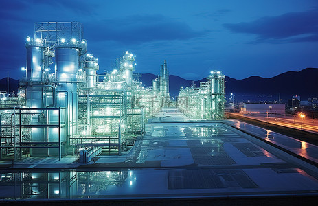 天然气公司背景图片_在日本设有天然气生产设施的工业公司