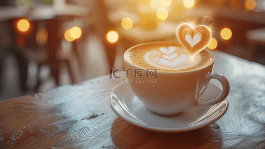 饮品背景图片_一杯温馨暖心的咖啡饮品图片15