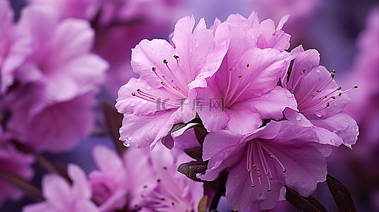 夏季杜鹃花 紫色 essiana 玫瑰