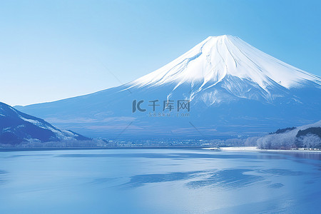 远处枯木背景图片_远处可以看到富士山