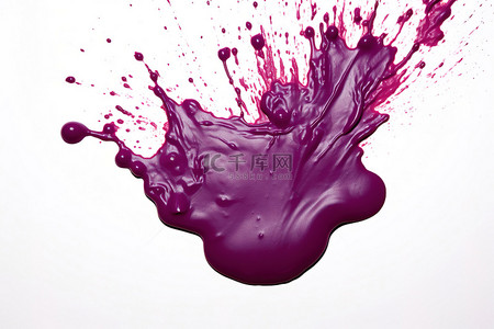 塗抹背景图片_白墙上的一抹紫色