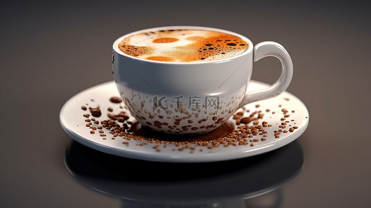 创建咖啡杯的 3D 模型