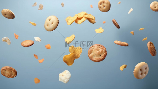 饼干图背景图片_食物水果零食饼干黄色