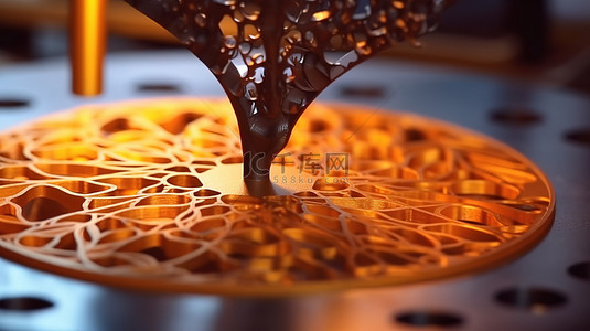 通过3D打印技术生产的金属物体