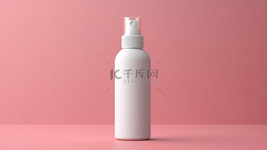 消毒凝胶背景图片_用于医疗或化妆品用途的空喷雾瓶模型的 3D 渲染