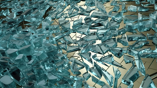 3d 渲染中碎玻璃的纹理