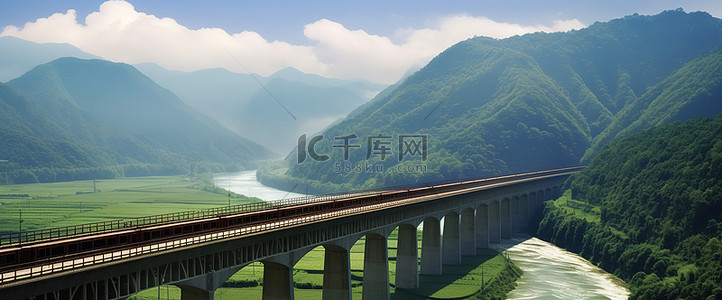 铁路背景图片_华南最长的铁路桥