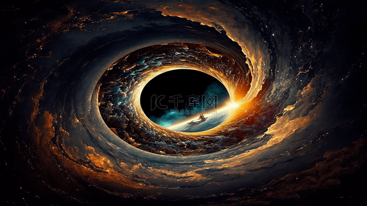 宇宙黑色背景图片_科幻太空黑洞