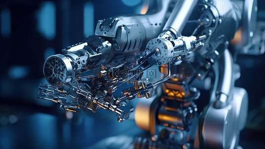 钢铁厂背景图片_协作机器人3D扫描和抓取技术协助数控加工摩托车零件
