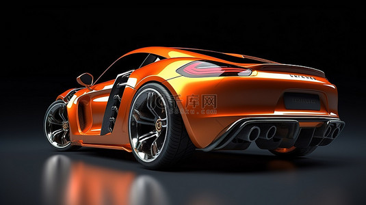 3D 渲染升级跑车轿跑车与高级赛车调整特殊零件和车轮扩展