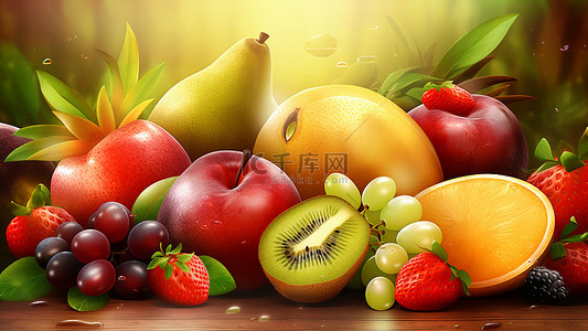 新鲜绿色水果背景图片_食物水果零食绿色柚子