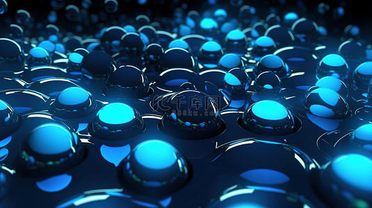 商业几何背景背景图片_动态霓虹灯风格优雅的蓝点图案在运动
