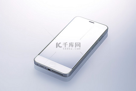 科技iphone背景图片_白色键盘上放置着一部 iPhone
