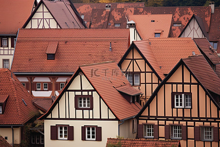 de德国背景图片_德国的一组房屋