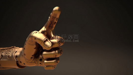 带袖子的动画 3D 手将手指指向左侧或点击对象