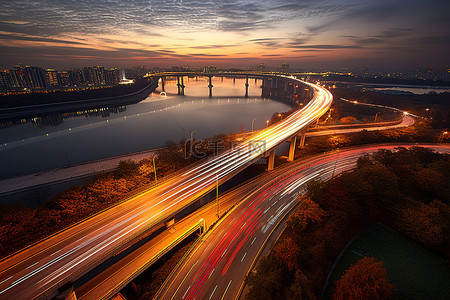 城市高速路背景图片_高速路