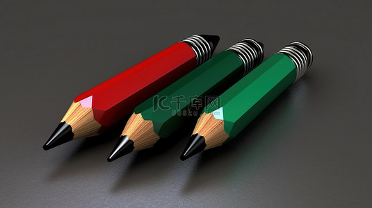 预防学生自杀背景图片_黑红绿 3d 等距铅笔